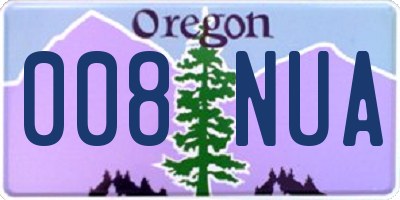 OR license plate 008NUA