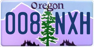 OR license plate 008NXH