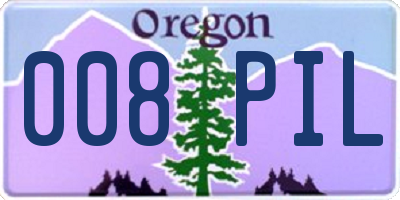 OR license plate 008PIL
