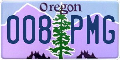 OR license plate 008PMG
