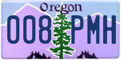 OR license plate 008PMH