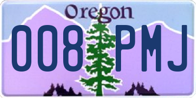 OR license plate 008PMJ