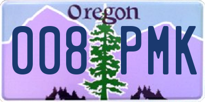 OR license plate 008PMK