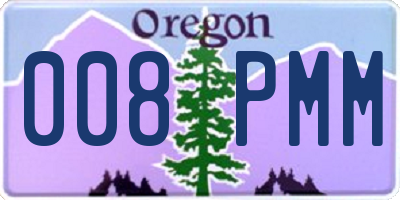 OR license plate 008PMM