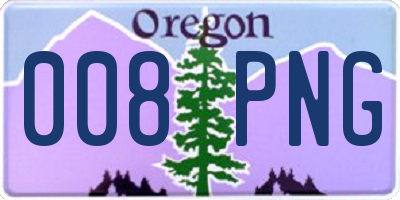 OR license plate 008PNG