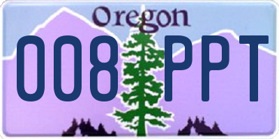 OR license plate 008PPT