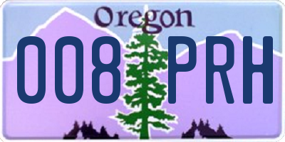 OR license plate 008PRH