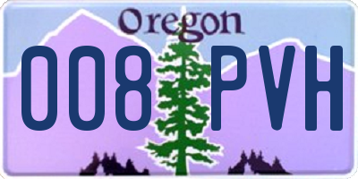 OR license plate 008PVH