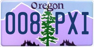 OR license plate 008PXI