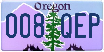 OR license plate 008QEP