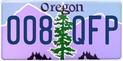 OR license plate 008QFP