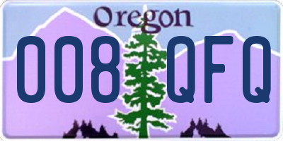 OR license plate 008QFQ