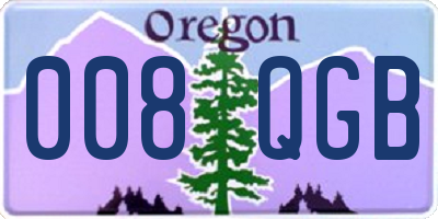 OR license plate 008QGB