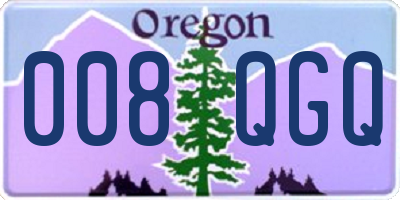 OR license plate 008QGQ