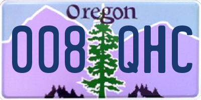 OR license plate 008QHC