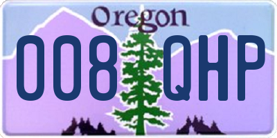 OR license plate 008QHP