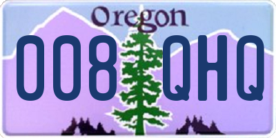 OR license plate 008QHQ