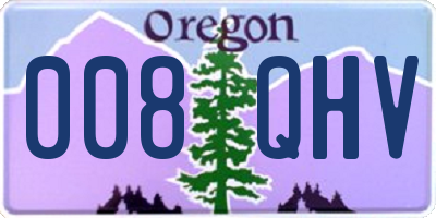 OR license plate 008QHV