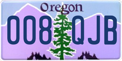 OR license plate 008QJB