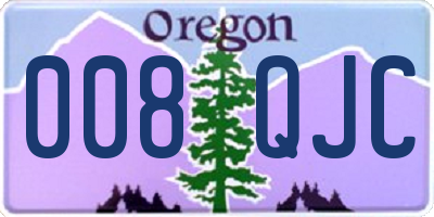 OR license plate 008QJC