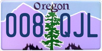 OR license plate 008QJL