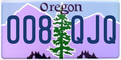 OR license plate 008QJQ