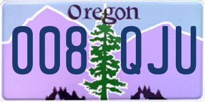 OR license plate 008QJU