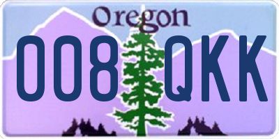 OR license plate 008QKK