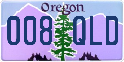 OR license plate 008QLD