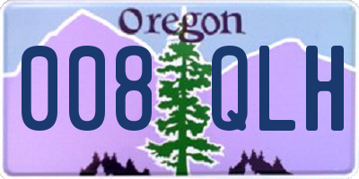OR license plate 008QLH