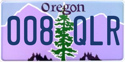 OR license plate 008QLR