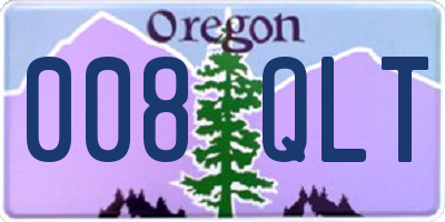OR license plate 008QLT