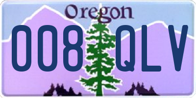 OR license plate 008QLV