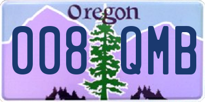 OR license plate 008QMB