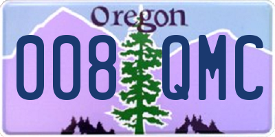 OR license plate 008QMC