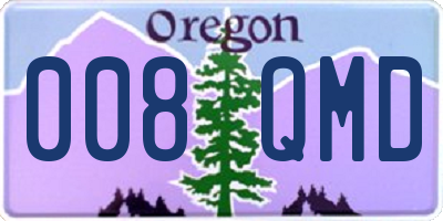 OR license plate 008QMD
