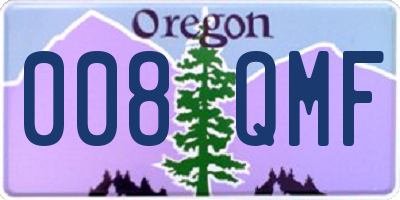 OR license plate 008QMF