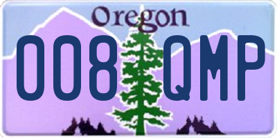 OR license plate 008QMP