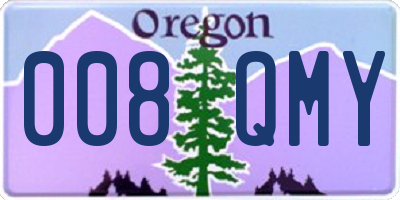OR license plate 008QMY