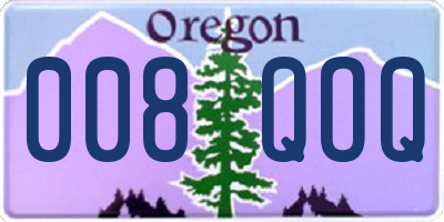 OR license plate 008QOQ
