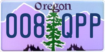 OR license plate 008QPP