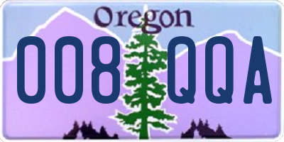 OR license plate 008QQA