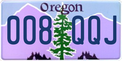 OR license plate 008QQJ