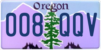 OR license plate 008QQV
