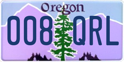 OR license plate 008QRL