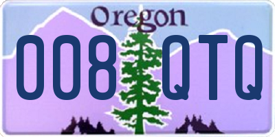 OR license plate 008QTQ