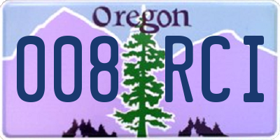 OR license plate 008RCI