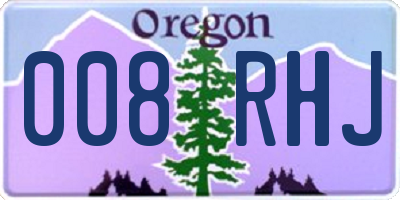OR license plate 008RHJ