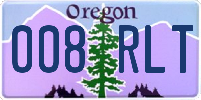 OR license plate 008RLT