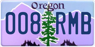 OR license plate 008RMB